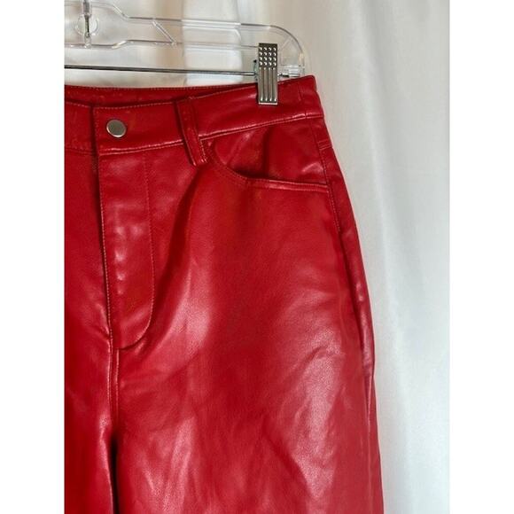 WAYF Small Faux Leather Pants NWT - Picture 4 of 9